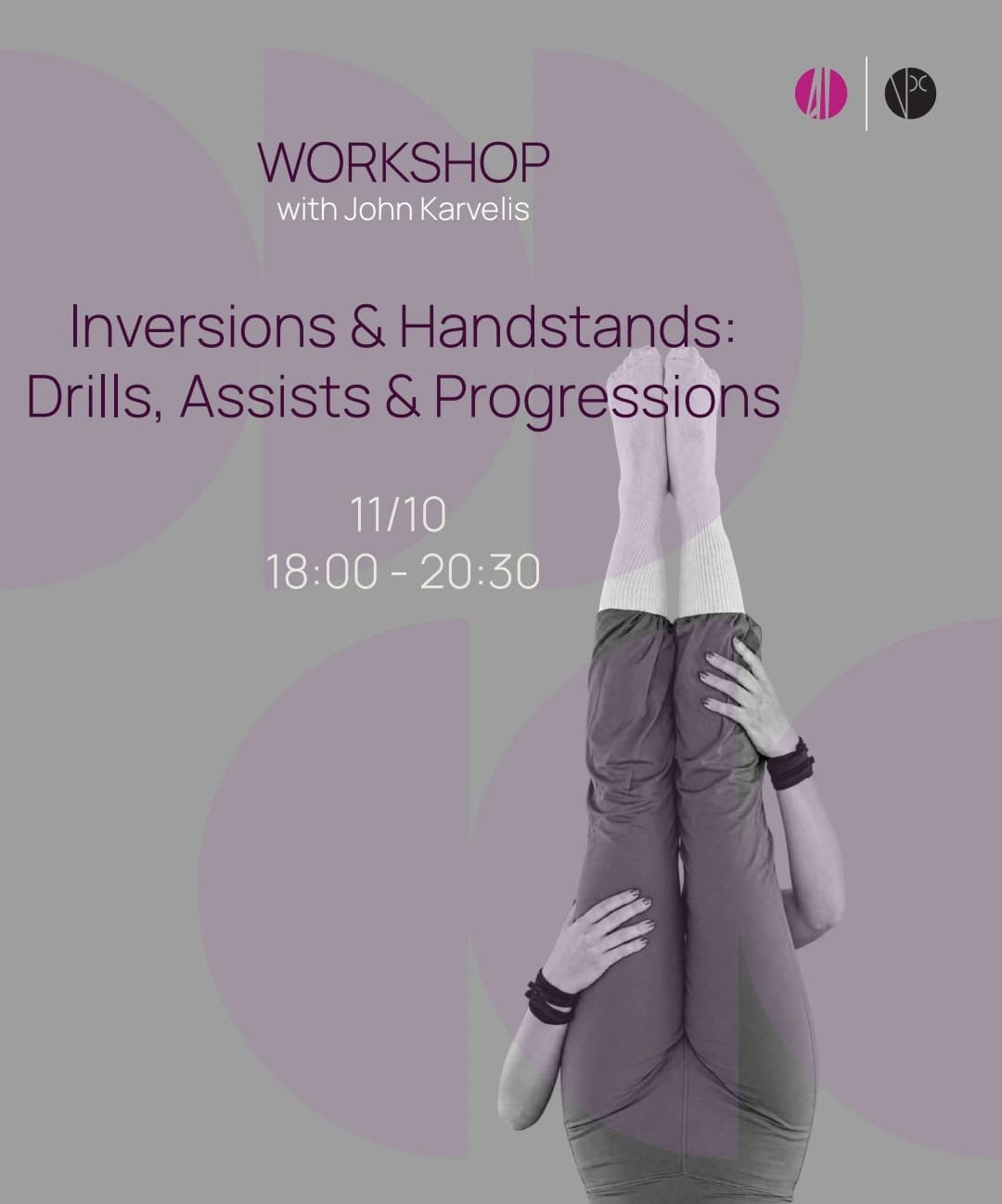 Εικόνα για το workshop Inversions & Handstands: Drills, Assists & Progressions